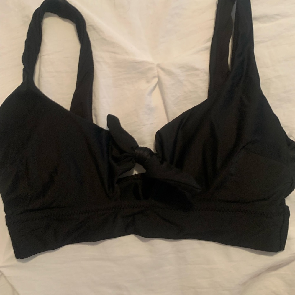 black aerie bikini top